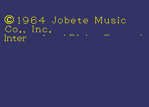 631964 Jobete Music
. Ing.

.H. .-.