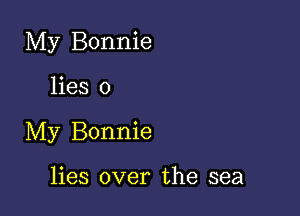 My Bonnie

lies 0

My Bonnie

lies over the sea