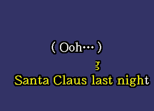 (Ooh...)

3'

Santa Claus last night