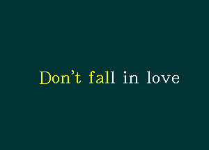 Donk fall in love