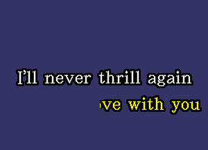 1,11 never thrill again

Ive With you