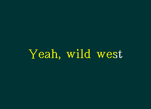 Yeah, Wild west