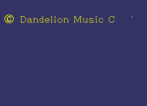 Q3) Dandelion Music C