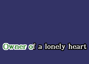 (if a lonely heart