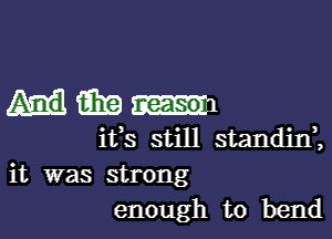 Main

ifs still standini
it was strong
enough to bend