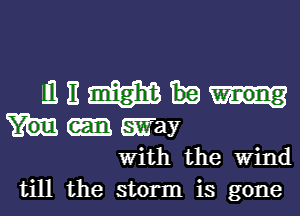 m1 H mm
May

With the Wind

till the storm is gone