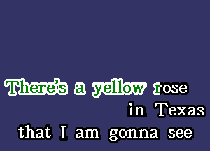 W a Erose

in Texas
that I am gonna see