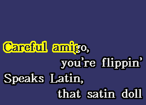 mm 53331230,

youi'e flippin,
Speaks Latin,
that satin doll