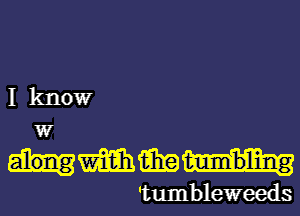 I kltlowr

W
WWW

'tumbleweeds