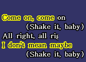 Ion
(Shake it, baby)

All right, all rig
E
(Shake it, baby)