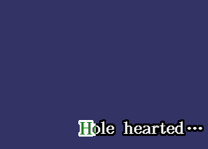 Eble hearted