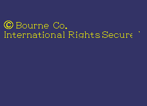 Q3) Boume GO.
International RichtSSecure '