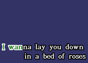 Emana lay you down
in a bed of roses