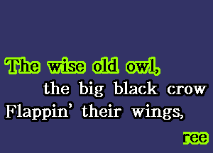 mmmm

the big black crow
Flappid their Wings,

339