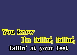 mmomo

fallin, at your feet