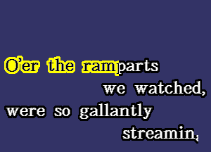 cummam

we watched,
were so gallantly
streamin.