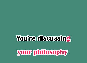 WW

SEER philosophy I