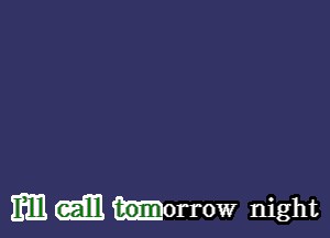 m m horrow night