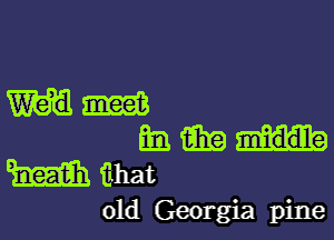 mm

ammuni-
Wiihat

old Georgia pine