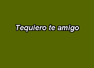 Tequiero te amigo