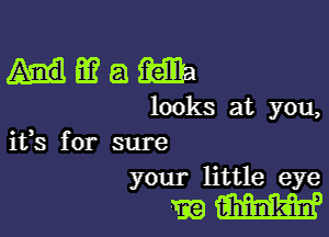 Hmam

looks at you,

ifs for sure
your little eye

NEW