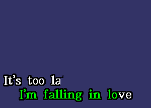 1133 too la
Fm falling in love