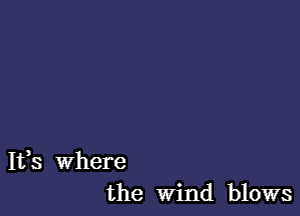 155 Where
the Wind blows