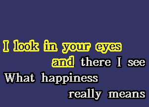 11an

there I see
What happiness
really means