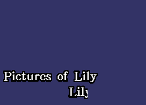 Pictures of Lily
Lilj