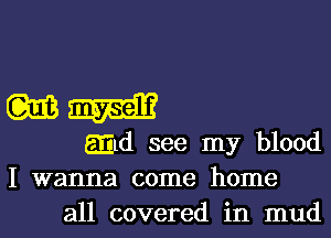 mam?

Eijtd see my blood
I wanna come home
all covered in mud