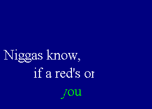 Niggas know,
if a red's 01

1011

J