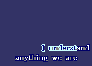 E Wand

anything we are