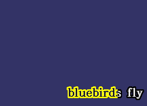 bluebirdw fly