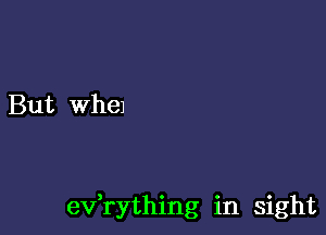 But Whel

ev,rything in sight