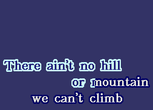 mwmm

mountain
we can t climb