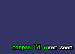 3
corpse Id ever seen