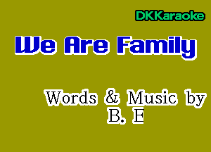 We (lee Fanning

Words 8L Music by
B. E