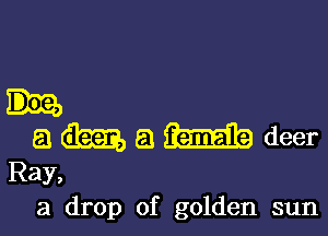 awamdeer

Ray,
a drop of golden sun