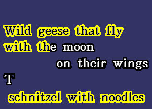 m tit?
WEE) iihe moon
on their Wings

'I
mm...-