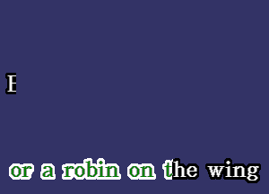 (.51 Robin Ehe Wing