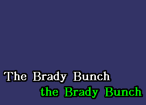 The Brady Bunch
the Brady Bunch