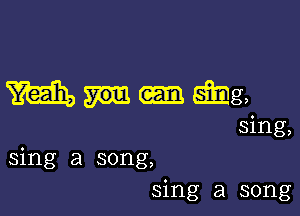 Musing,

sing,
sing a song,
sing a song