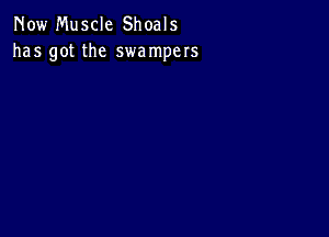 Now Muscle Shoals
has got the swampers