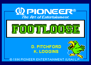 (U) PIGJNEEW

7715 Art ofEnfertafnment

ELPITOHFORD 9,
(BJLOGGINS

G) 1896 PIONEER ENTERTAINMENT (USA P .