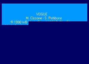 VOGUE
M CICCOI'IB S Pettibone
. (91990WB  MAM '