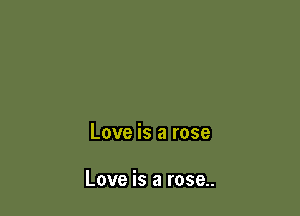 Love is a rose

Love is a rose..