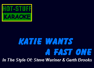 In The Style 0!.' Steve Warmer 8r Garth Brooks