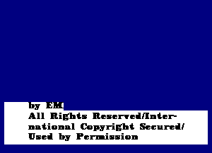 All Illi-Eh'ts ncnencinnter-

Copyright Email?
m EB Pernl mission