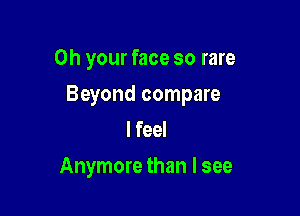 0h your face so rare

Beyond compare

lfeel
Anymore than I see