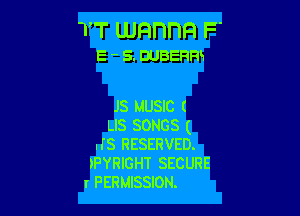 TT umnnn F
E - s. wasnm

JS MUSIC I

LIS SONGS (
.rs RESERVED.
)PYRIGHT SECURE

r PERMISSION.